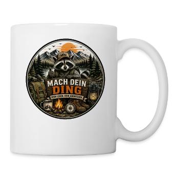 Mach Dein Ding Outdoor Abenteuer - Tasse - Weiß - Rechts