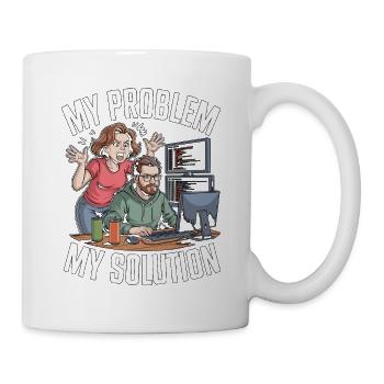 Game Developer My Problem My Pictogram Dad Mom - Tasse - Weiß - Rechts