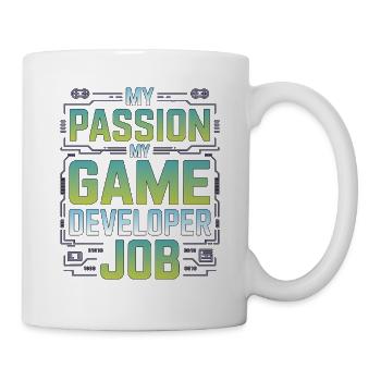 Game Developer My Passion My Gaming Programmer - Tasse - Weiß - Rechts