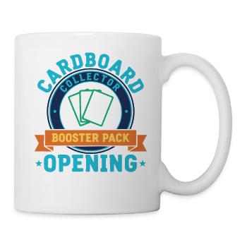 Jeu de cartes d’ouverture du pack d’extension Cardboard Collector - Mug blanc - blanc - Droite