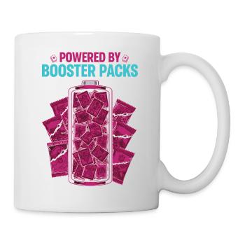 Boosté par des boosters Collectionneur de cartes à collectionner - Mug blanc - blanc - Droite