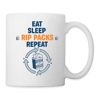 Pack de Riche Manger Sommeil Booster de cartes à collectionner répété - Mug blanc - blanc - Droite
