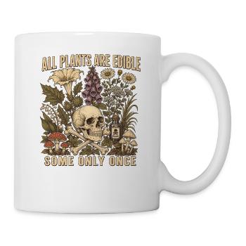 Chemise d’humour noir des plantes vénéneuses - Mug blanc - blanc - Droite
