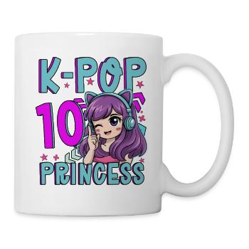 K-Pop Princess Age 10 Years Old Birthday - Mug - white - Right