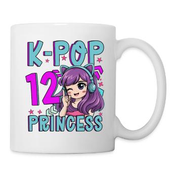 K-Pop Princess Age 12 Years Old Birthday - Mug - white - Right
