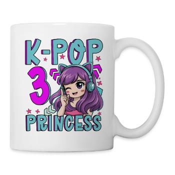 K-Pop Princess Age 3 Years Old Birthday - Mug - white - Right