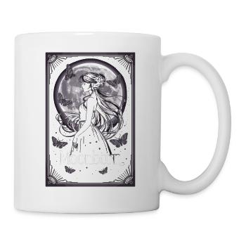 Moonborn motif with moon silhouette - Mug - white - Right