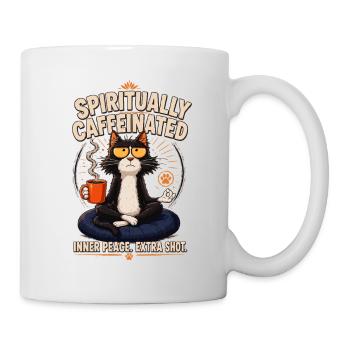 Spirited Cat Kaffeemeditation - Tasse - Weiß - Rechts