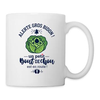 Annonce Grossesse Alerte Gros Bidon Chou - Mug blanc - blanc - Droite
