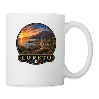Loreto Sonnenuntergang Malerisches Landschaft - Tasse - Weiß - Rechts