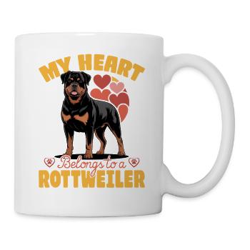 Rottweiler Rottweiler Rottie Race de chien - Mug blanc - blanc - Droite