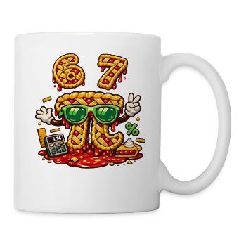 Conception de gâteau mathématique pour l’anniversaire 67 du Pi Day - Mug blanc - blanc - Droite