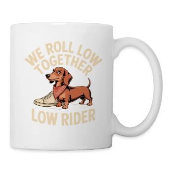 Rider Dog with Sneaker - Mug - white - Right
