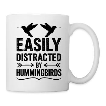 Kolibris Sprüche Vogel Lustiges Kolibris Geschenk  - Tasse - Weiß - Rechts