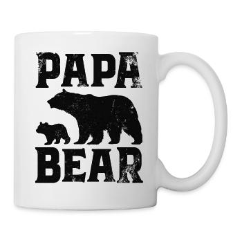 Papa Bear - Father Father's Day Gift - Mug - white - Right