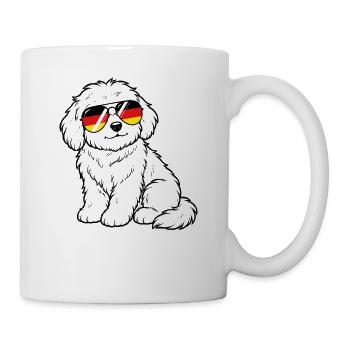 Deutsche flagge Hund deutsch Deutschland Hunde - Tasse - Weiß - Rechts