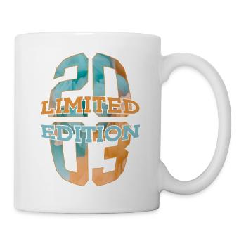 LIMITED EDITION 2003 23 JAHRE 23. GEBURTSTAG - Tasse - Weiß - Rechts