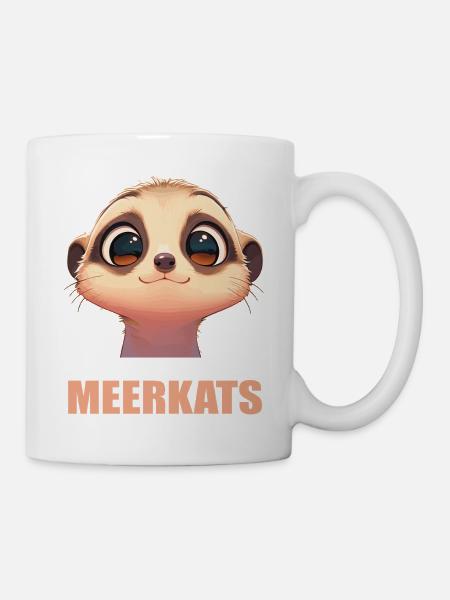 Meerkat Erdmännchen - Tasse - Weiß