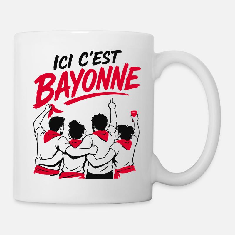 Ici C'est Bayonne Esprit Festayre - Mug blanc - blanc