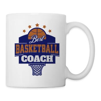 Best Basketball Coach Badge - Mug - white - Right