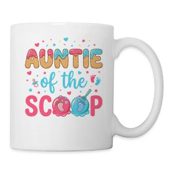 Auntie Of The Scoop Tante Babyparty Eis Design - Mug - white - Right