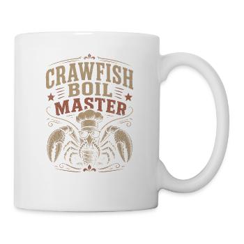 Crawfish Boil Master Lustige Männer Crawfish - Tasse - Weiß - Rechts
