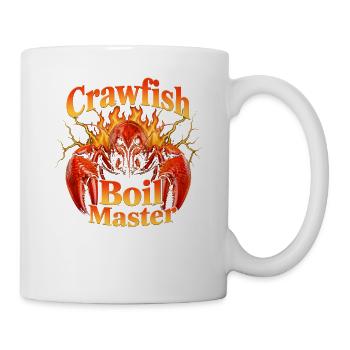 Crawfish Boil Master Lustige Männer Crawfish - Tasse - Weiß - Rechts