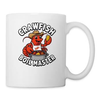 Crawfish Boil Master Lustige Männer Crawfish - Tasse - Weiß - Rechts