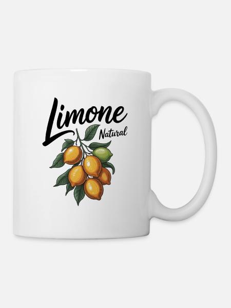 Zitronen Limone - Tasse - Weiß