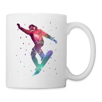 Snowboardeurs Snowboard Espace Snowboard - Mug blanc - blanc - Droite