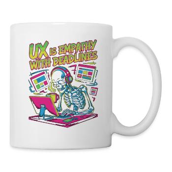 UX/UI Designer UX Is Empathy With Digital Design - Tasse - Weiß - Rechts