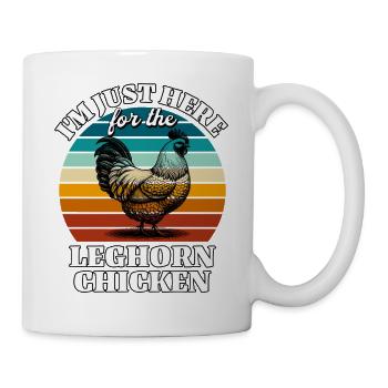 Lustige Leghorn Hühner Sprüche - Tasse - Weiß - Rechts