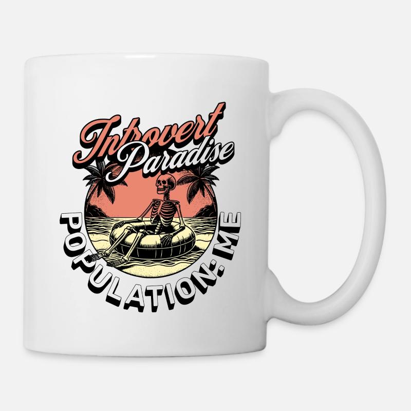 Introvert Paradise - Tasse - Weiß