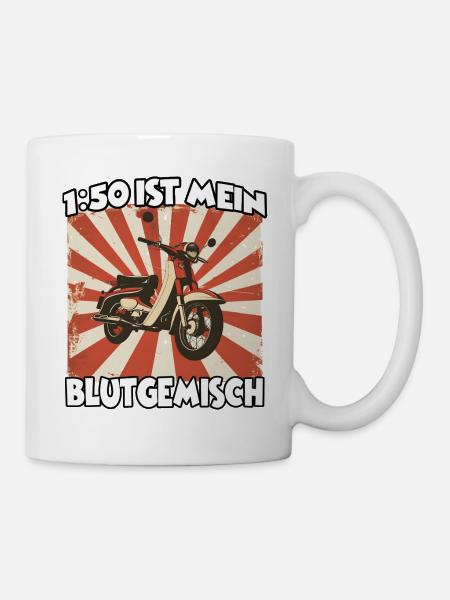 Geschenk für Simson-Fans, Ostalgie Fan - Tasse - Weiß