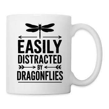 Dragonflies Sayings Dragonflies Funny Dragonflies Gift - Mug - white - Right