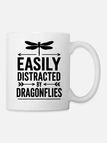 Libellen Sprüche Libellen Lustig Libellen Geschenk - Tasse - Weiß