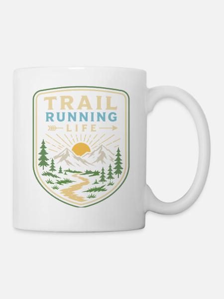 Trailrunning-Leben - Tasse - Weiß