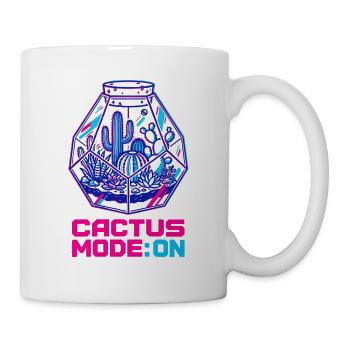 Kaktus Mode On Terrarium - Tasse - Weiß - Rechts