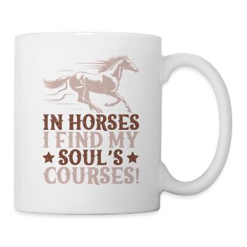 Hobby Horse Rider I Find My Soul´s English Riding - Tasse - Weiß - Rechts
