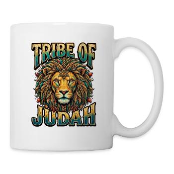 Löwen-Tribe Judah Artwork - Tasse - Weiß - Rechts