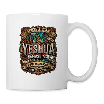 Löwe Juda YESHUA Hamashiach - Tasse - Weiß - Rechts