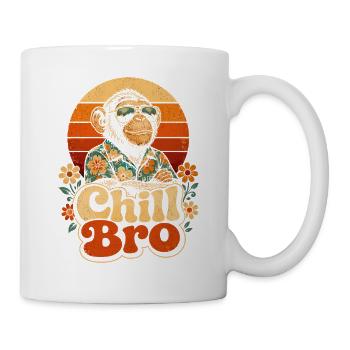 Chill Bro Retro Monkey - Mug - white - Right