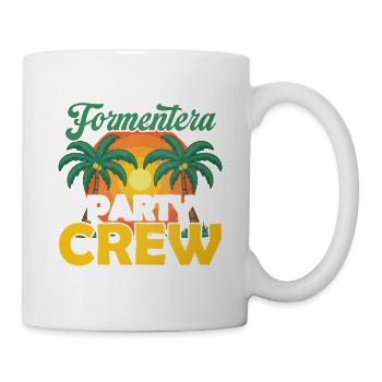 Équipe de la fête de Formentera - Mug blanc - blanc - Droite