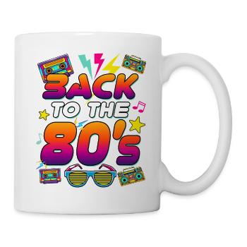 Back to the 80s Neon Retro - Mug - white - Right