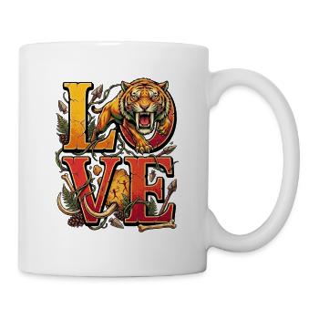 Cœur de la Jungle de Tigerlove - Mug blanc - blanc - Droite