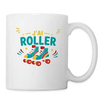 Roller coloré et énergie joyeuse - Mug blanc - blanc - Droite