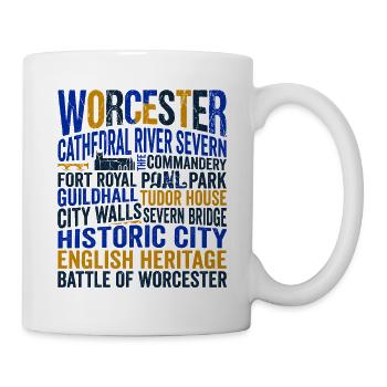 Worcester England Landmarks And Local Geography - Tasse - Weiß - Rechts