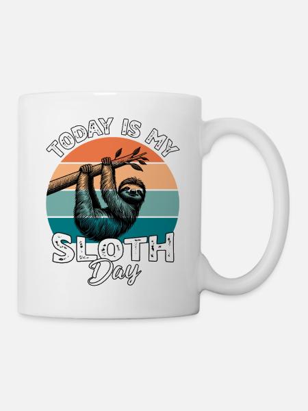 Faultier Sloth - Tasse - Weiß
