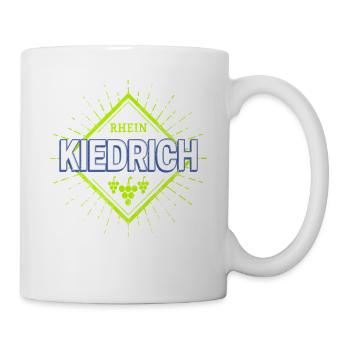Kiedrich am Rhein Retro Reben Deutschland Souvenir - Tasse - Weiß - Rechts