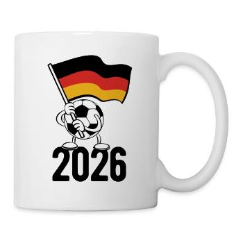 Fußball Flagge 2026 - Tasse - Weiß - Rechts